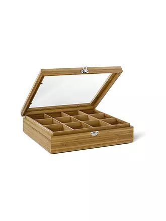 BREDEMEIJER | Scatola per bustine di tè in bambù con 12 scomparti | 